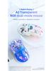 Free Wolf A2 Dual-Mode RGB Wireless Bluetooth Transparent Gaming Mouse
