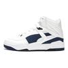 Puma Slipstream Leather Comfortable Versatile Trendy Mid-Top Casual Shoes Unisex Casual Shoes White Deep-Blue 393273-01