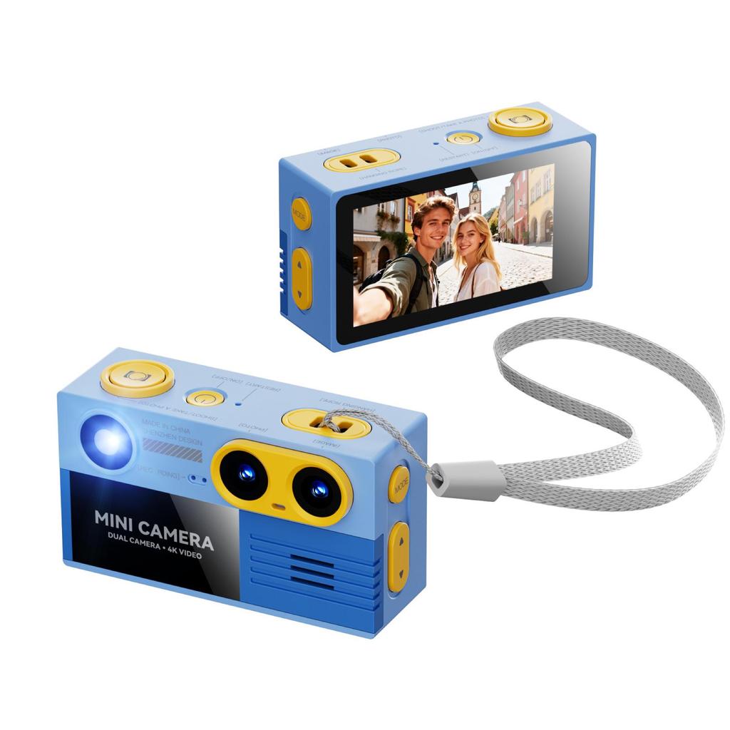 G9 Mini Dual Lens 4K HD Student Pocket Camcorder for Children.