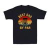 Best Dad By Par Funny Fathers Day Disc Golf Gift For Disc Golfer Vintage T-Shirt