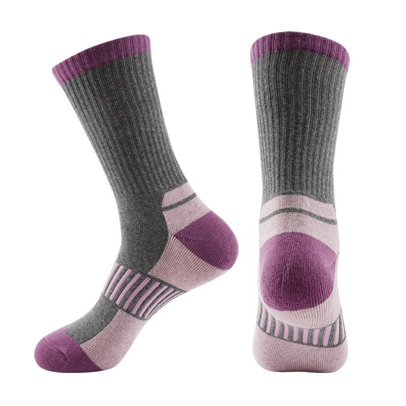 Unisex Mid-Calf Moisture-Wicking Ski Socks: Thickened, Non-Slip, Shock Absorption for Outdoor Sports