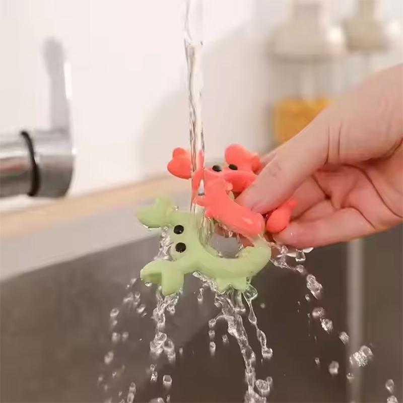 1 Stück Silikonspatelhalter Kleiner Krabben Hitzeschutz Überlauf-Topfclip Löffelhalter Clip Universeller Spatelhalter Küchenhelfer