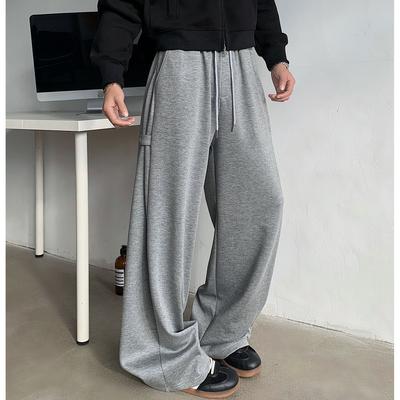Casual Pants High Street Sports Long Loose Sweatpants Wide Leg Straight Trousers Men