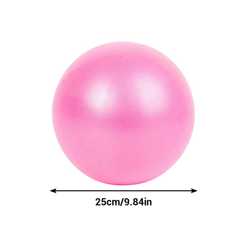 Palla da Yoga in PVC da 25 cm Mini Palla Fitness Antiesplosione Palla da Yoga per lEquilibrio rosa
