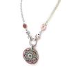 Les Trésors De Lily [C5450] - Designer Necklace 'Babouchka' Red Gray