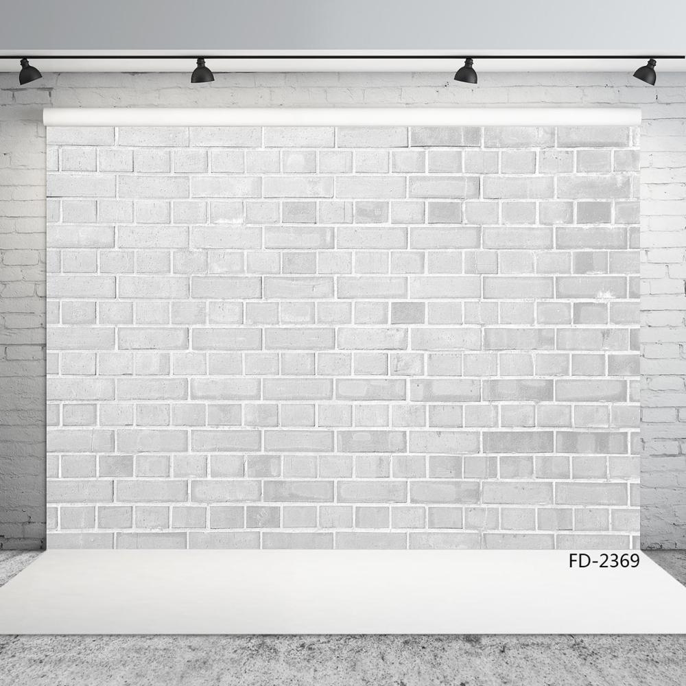 Off-White Brick Wall Vinyl Photo Backgrounds Photographic Backdrops For Backgrounds for Children Baby Photo Digital Photo Studio