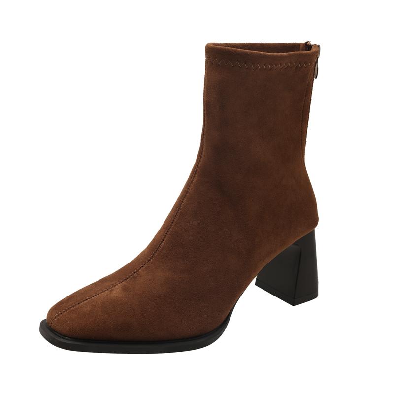 Fashion Fashionable New Sexy Suede Casual Work Boots Winter Comfortable Zipper Banquet Elegant High Women's Boots