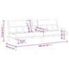 Yellow Beige Sofa Bed with Drink Holders