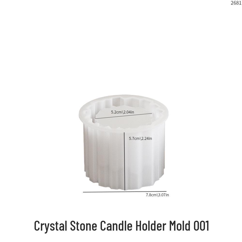 Poppy Drip Resin Crystal Storage Box & Candle Holder Silicone Mold