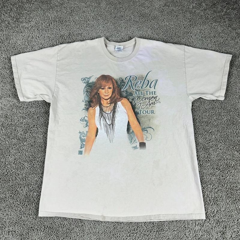 Reba McEntire All The Women I Am Tour Shirt Mens XL Beige Concert Country Music S