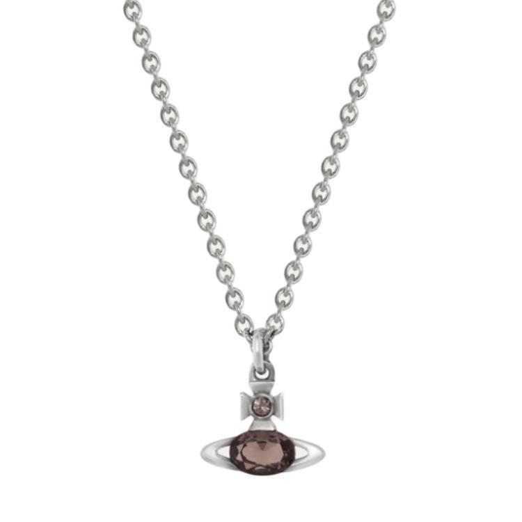 

Vivienne Westwood Logo Design Brass Necklace Men necklace Silver 630203DL-02Q138 Basic Packaging-Dust Bag+Box