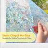 45x200cm Decorative Window Privacy Film 3D Rainbow Window Film Static Cling Window Sticker