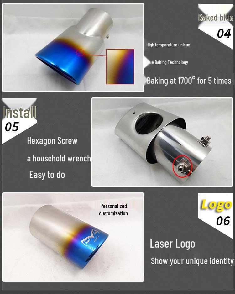 07-22 Toyota FJ Cruiser Custom Exhaust Tailpipe Decoration