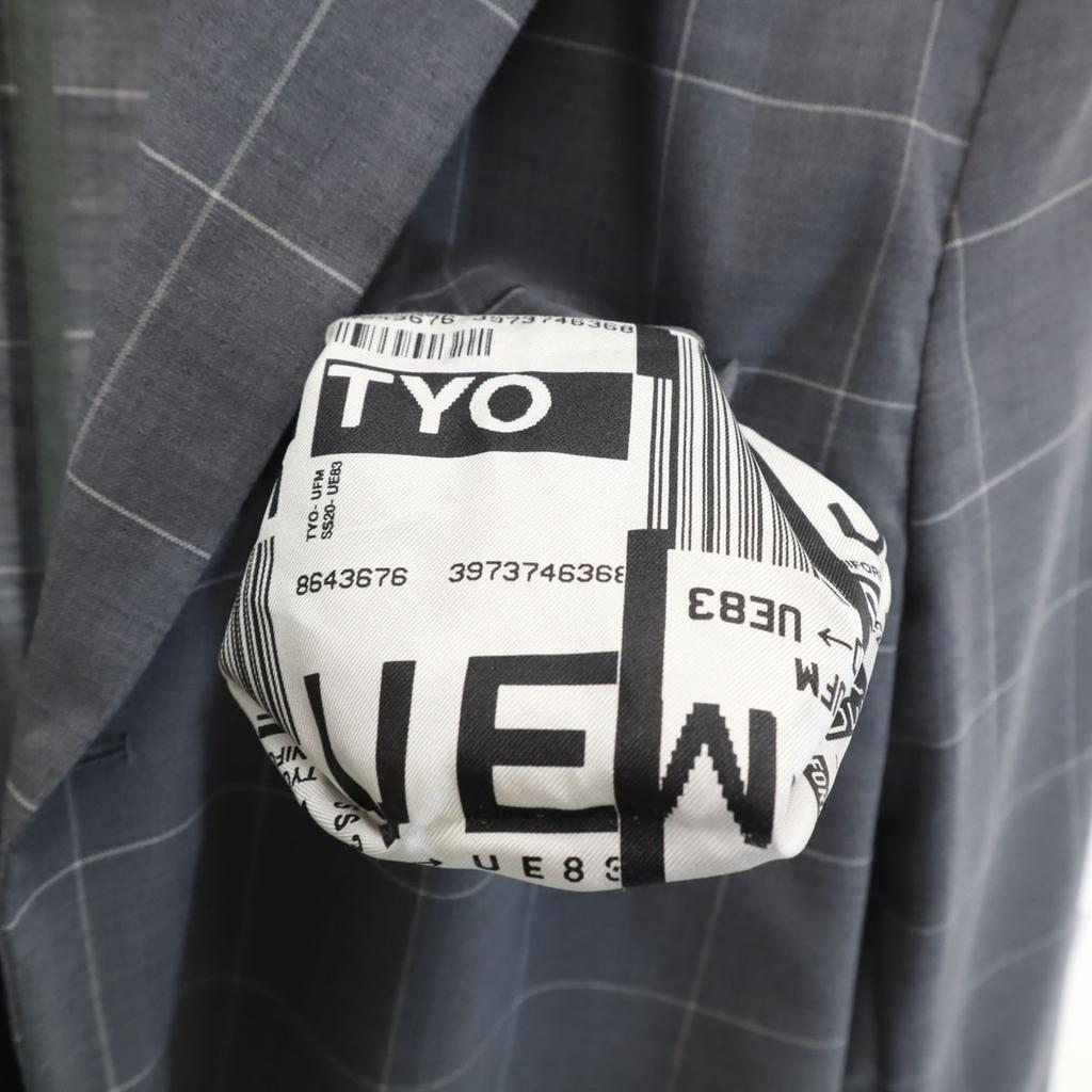 Ungetragener uniform experiment 20SS Windowpane-Check 3B taillierter Blazer Herren Gebraucht