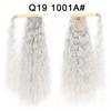 Synthetic Long Curly Clip In Hair Extensions Ponytail Hair Wig Heat-Resistant Curly Pony Tail Wig For Women