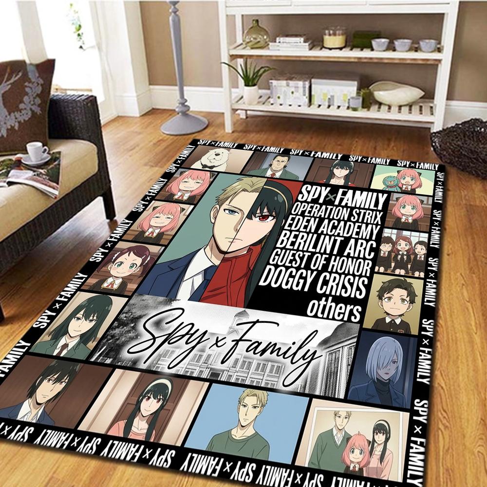 SPY FAMILY Living Room Carpet, Bedroom Decor, Home Cool Movie Mat Play Floor Mat -HE62