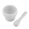 Wood Grain White Spice Grinder Bowl PP Garlic Herb Crusher Manual Pestle Set  Garlic Crushing