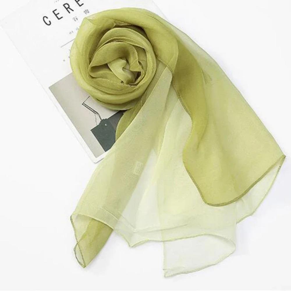 160*50cm Gradient Fashion Chiffon Scarf Women's Long Wraps and Shawls Lady Spring Autumn Scarves Bandana Hijab Stoles