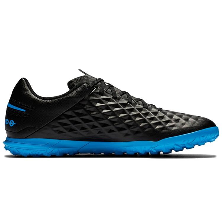 Nike Legend 8 CLUB TF Turf Soccer Shoes Black/Blue Men's AT6109-004