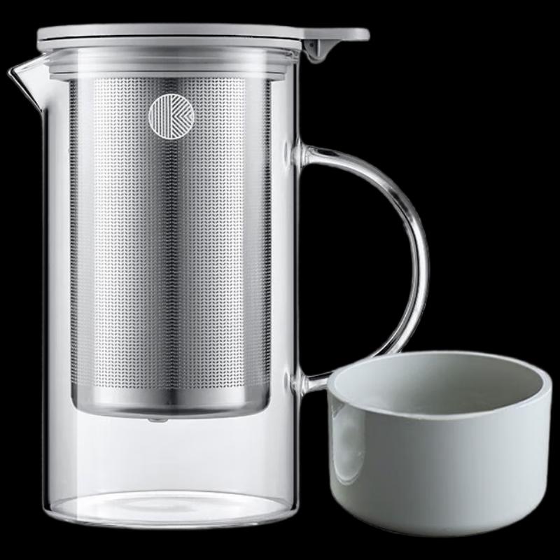 BeiDing 500ml Glass Filter Teapot
