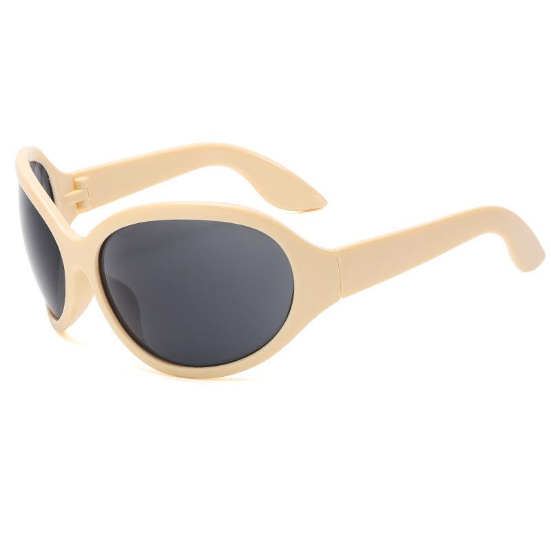 New cross-mirror personalized fashion sunglasses oversized frame cycling travel general sunglasses
