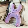 Coussin de siège doux en peluche Oreiller de voiture en forme de H pour enfants Oreillers de cou mignons Oreiller pour dormir assis et soutien du dos Oreiller de repos pour voyages Salon sur canapé Arrière