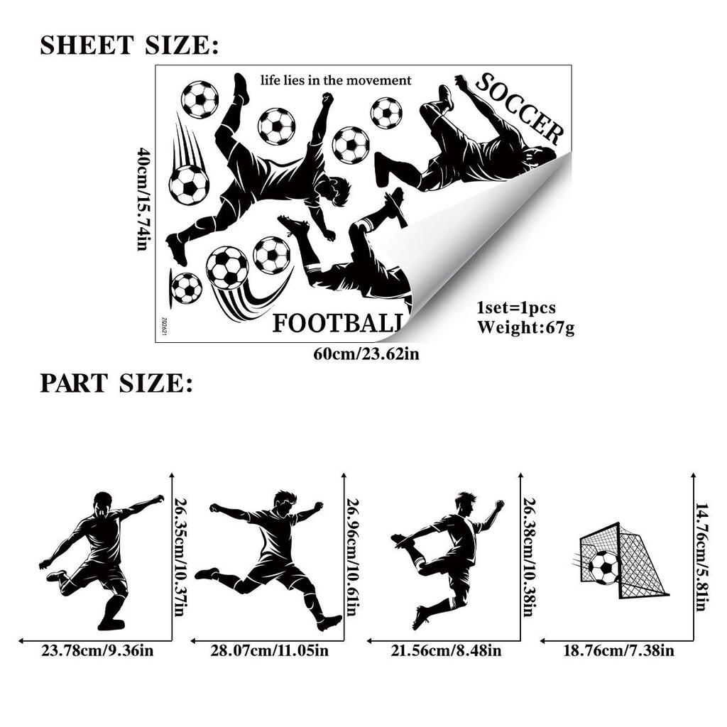 2026 World Cup Fan Support Electrostatic Football Stickers - New Style Atmosphere Stickers