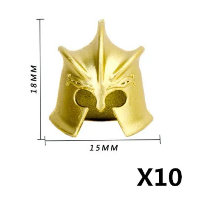 MOC Three Kingdoms Building Blocks Accessories Soldier Weapons Military Shield Sword Helmet Shoulder Armor Wings Mini Brick Toy