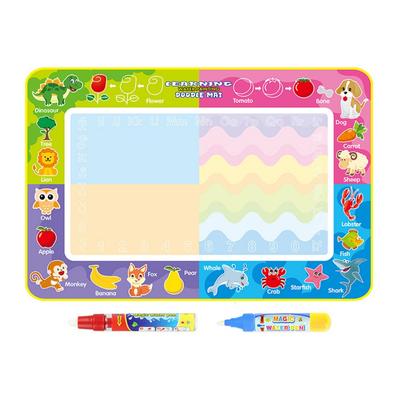 150x100cm Magic Water Drawing Mat for Kids Coloring Doodle Mat with Magic Pens Painting Board Educational Montessori Toys