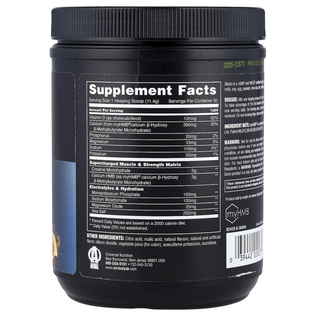 Animal, Creatine HMB+™ Powder, Power Punch, 342g (12.06oz)