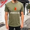 Portugal Soccer Graphic Tshirt Unisex Summer Cotton Short Sleeve Shield Flag Soccer Fan Soccer Party Supplies Casual Daily Wear