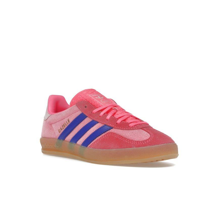 Adidas  Gazelle Indoor Lucid Pink Blue Women Sneakers Clear-Pink Gum JQ0194