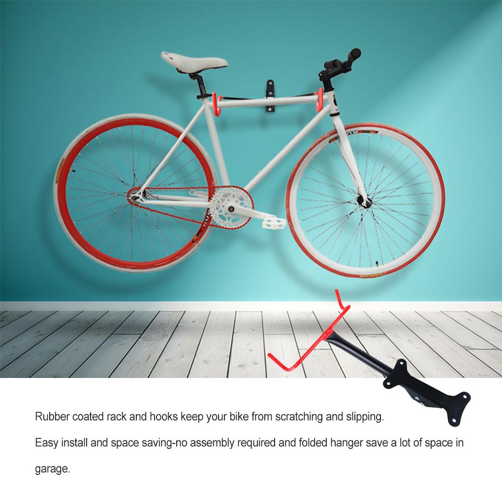 Mountain Bike Wall Mount Hook Hanger Anti-scratch Storage Holder Rack Organizer Indoor Vertical Bracket Garage Bicycles