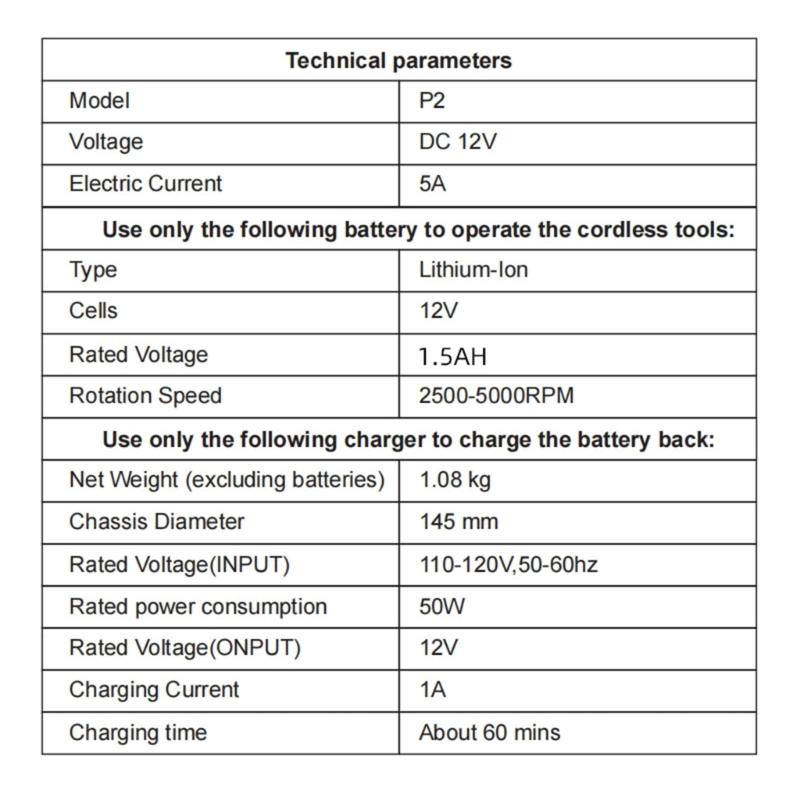 Cordless Car Buffer Polisher Lithium Rechargeable Battery Cordless Polisher with 6 Variable Speed Buffer Polisher