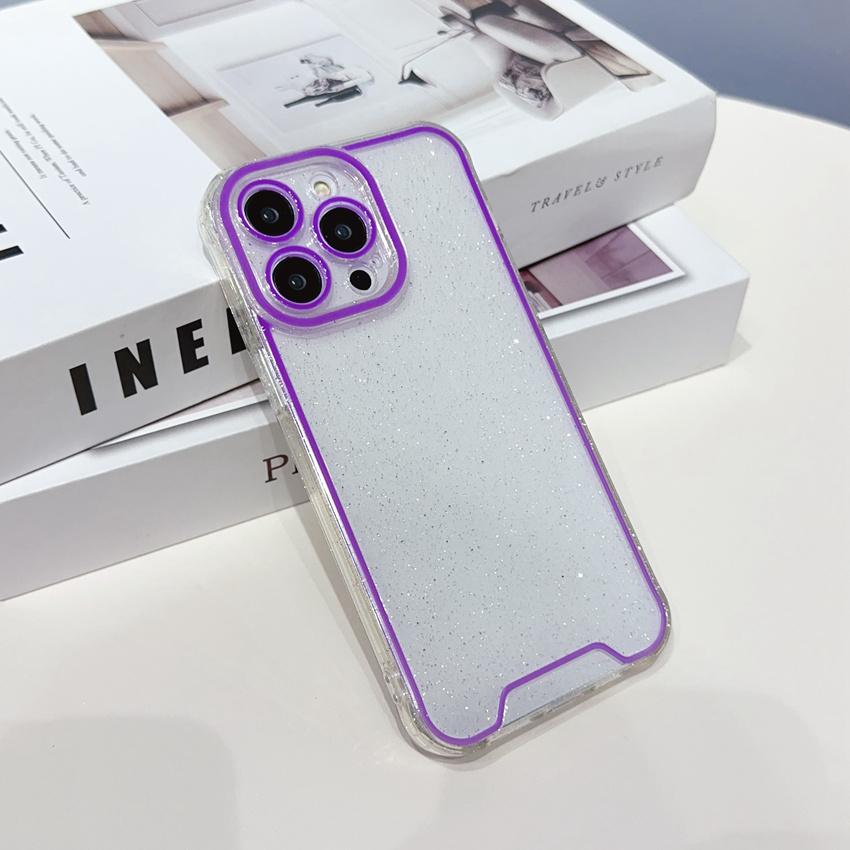 

Світиться неоновий прозорий м’який чохол для iPhone 15 14 13 12 11 Pro Max Plus Noctilucent Shockproof Silicone Cover For iPhone 11Pro Max фіолетовий