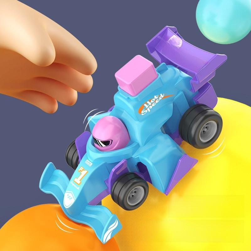 Childrens Inertial Race Go Kart Toy For Kids Age 3 To 6 Developing Handeye Coordination