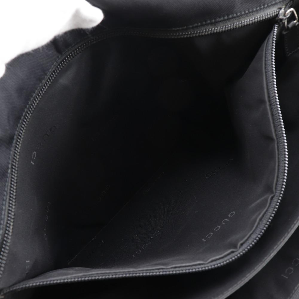 Gucci Shoulder Bag Black Nylon Canvas Unisex Used