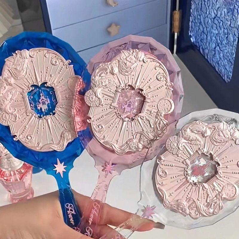 Flower Knows Mirror Moonlight Mermaid THE SWEETIE BEAR Collectie Handspiegel Limited Wit Blauw Roze Feeën Spiegels
