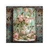 Vintage Metal Wall Art Teapot with Rose Decor Waterproof Home Decor