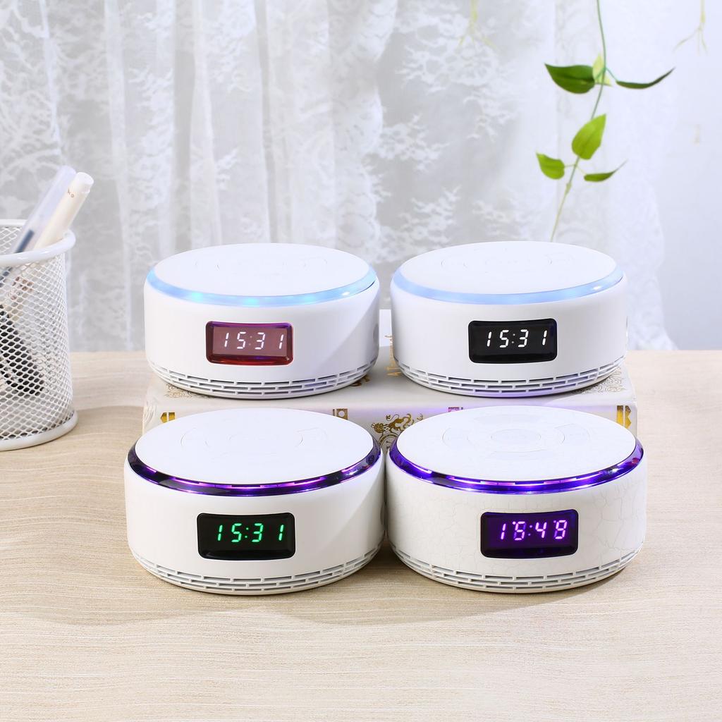 Mini Bluetooth Speaker Smart Bluetooth Speaker Electronic Clock Subwoofer Speaker Sleepy Alarm Clock