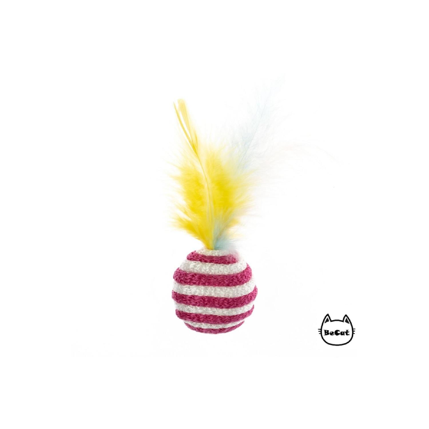 

Furry Cat Play Ball With Rope Wrapping Ball