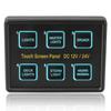 Touch Screen Switches Panel 12V/24V for Car Marine Caravan Slim Touch Circuit Control Panel Box