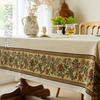 Pastoral Cotton And Linen Fabric Tablecloth Rural Embroidery Rectangular Tablecloth Coffee Table Cloth Modern Simple Dining Table Cloth