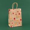 StoBag, Spring Floral Kraft Paper Gift Bags, for Birthday, Party Supplies, Eco-Friendly Paper, Children's  Package, 12/30pcs