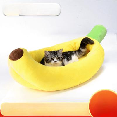 Katzenhütte  Bananenhütte  Für alle Jahreszeiten geeignet  Sommer Abnehmbares und waschbares Hundebett Hundematte  Teddy Kleine Mittelgroße und Große Hundematte Matte
