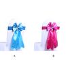 Elastic Bowknot Chair Cover Sashes Anti-wrinkle Ribbon Chair Band Wedding Decor