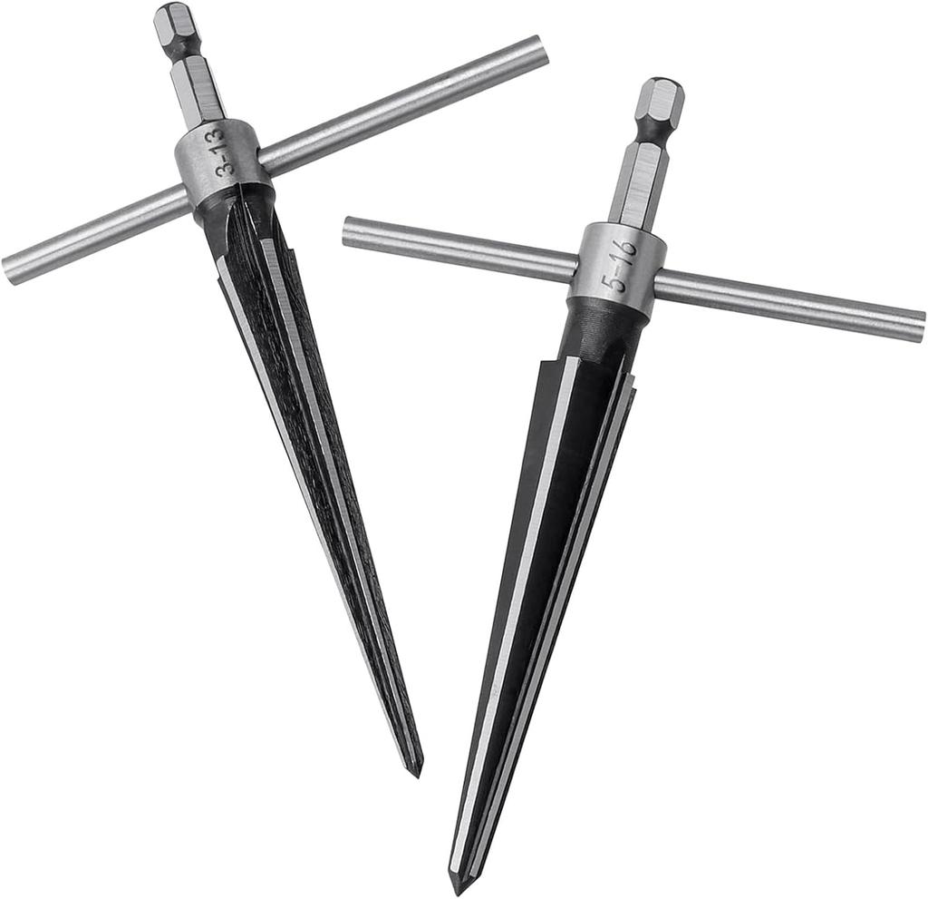 3-13/5-16mm výstružník otvoru pro kolík kobylky, sada výstružníků s T-rukojetí, kuželový výstružník, ruční výstružník s T-rukojetí pro otvor pro kolík kobylky