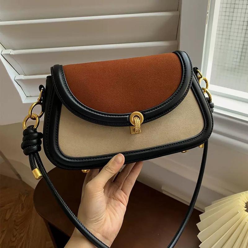 

2025 Luxury Fashionable High-end Women s Patchwork Underarm Bag Handbags Trendy New Style Single Shoulder Crossbody Bag