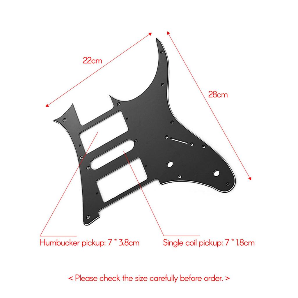 HSH Electric Guitar Pickguard PVC Pick Guard Scratch for Ibanez G250 Guitar Replacement White Pearl 3 Ply