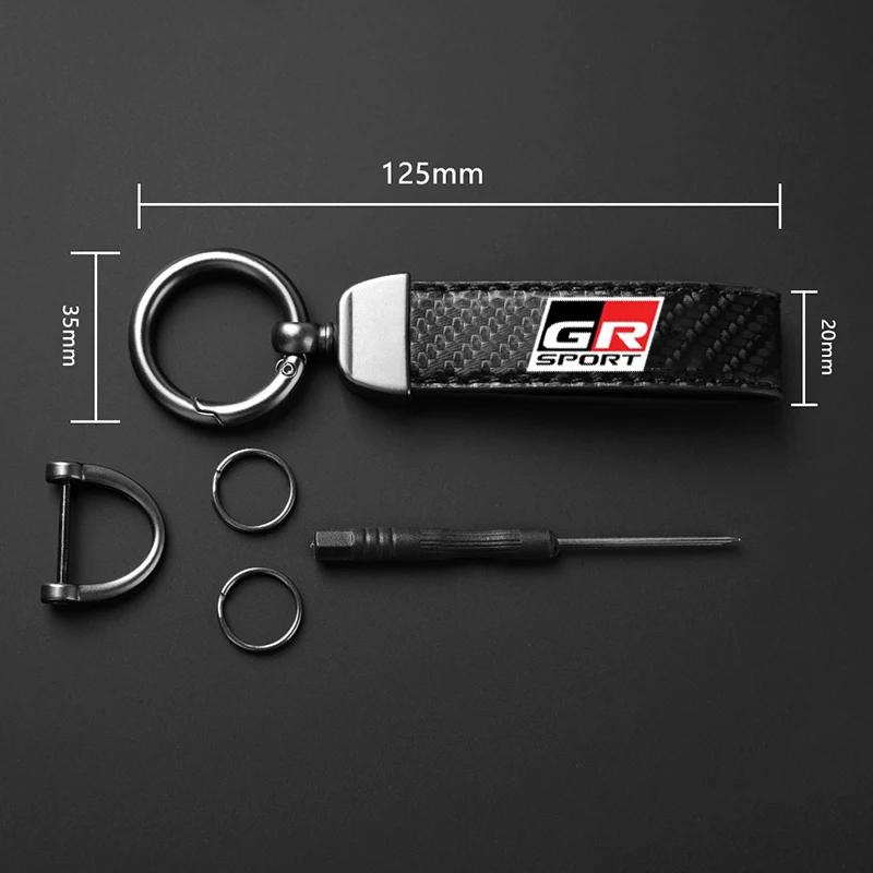 Autoschlüsselanhänger für Toyota GR Sport RAV4 C-HR Supra Yaris 86 Corolla Camry Highlander Avensis Prado Prius Auto Schlüsselanhänger Zubehör
